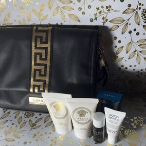 Versace Elegant Black and Gold Skincare Collection